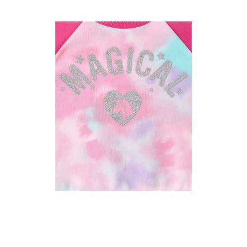 Magical Unicorn Glitters Fleece Sweat Shirt- Pink