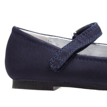 Girls Navy Pom-pom Shoes