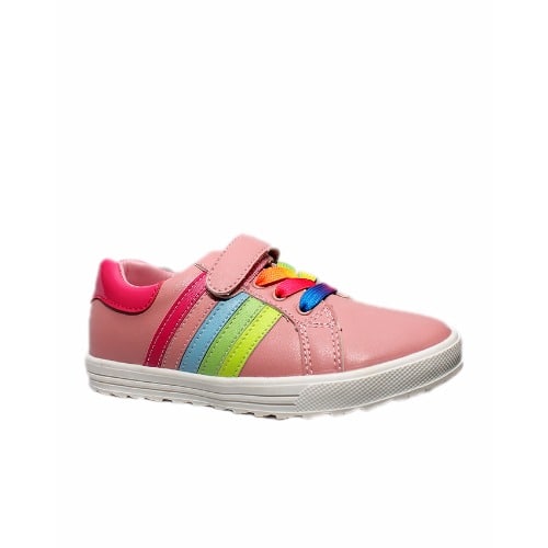 Girls Side Stripe Sneakers - Pink
