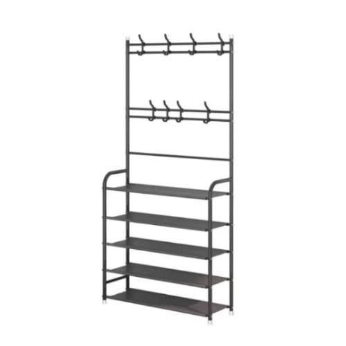 2 In 1 Multifunction Clothes Hanger And Shoe Rack