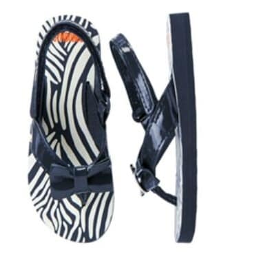 Zebra Bow Flipflop
