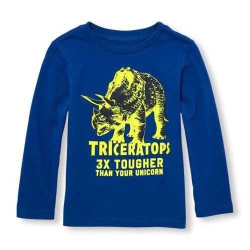 'triceratops 3x Tougher Than Your Unicorn' Graphic Tee