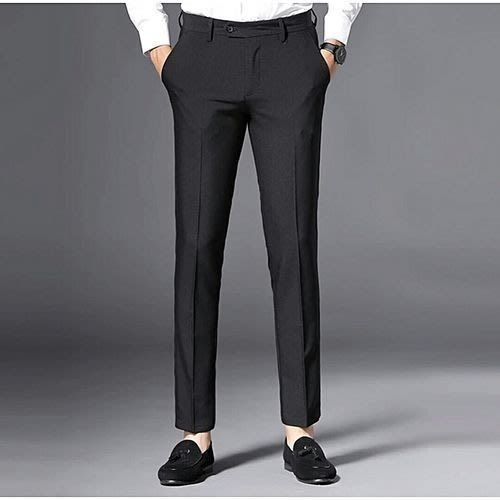 Plain Corporate Office Trouser For Men - 2 In 1