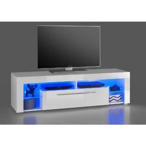 Royal Glossy Optimus Prime 6ft Tv Stand - White