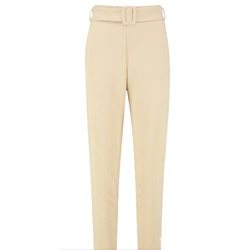 Women’s Belted Cigarette Pant- Brown