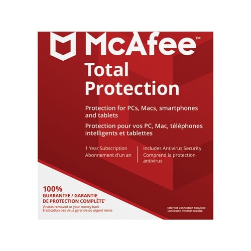 Mcafee Total Protection 2022 Activation License For 3Pieces-1 Year
