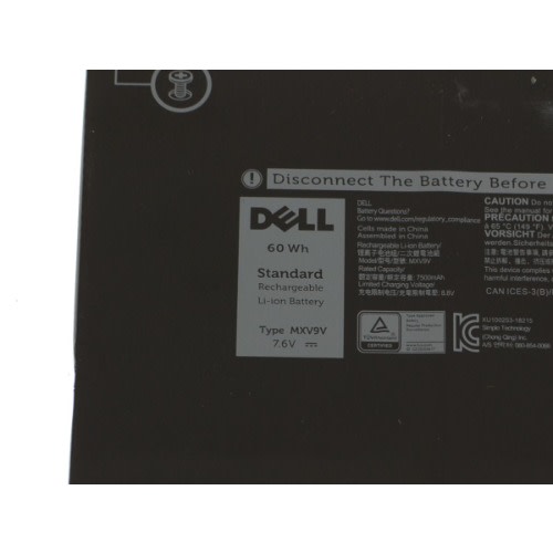 Replacement Laptop Battery For Dell Latitude 7400 7300 5310 5300 5310 Series 7.6v 60wh 5vc2m Mxv9v