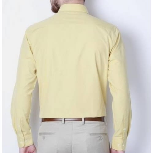 Men's Formal Dress Shirt  - Light Yellow