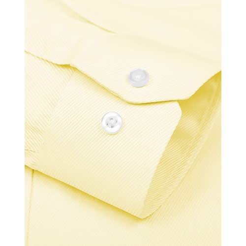 Men's Formal Dress Shirt  - Light Yellow