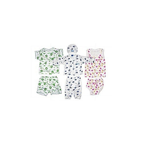 3 Sets Of Baby Clothes, 7 Pieces