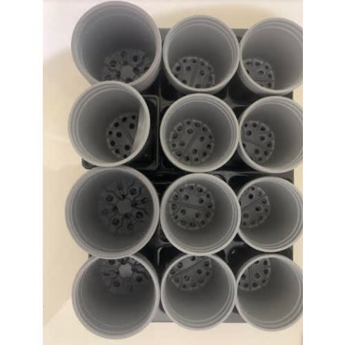 12 Round Pots With Tray