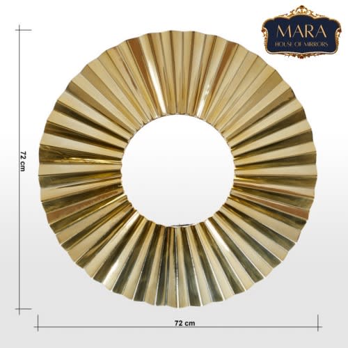 Mirror - Gold Crinkle Frame