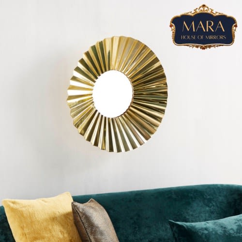Mirror - Gold Crinkle Frame