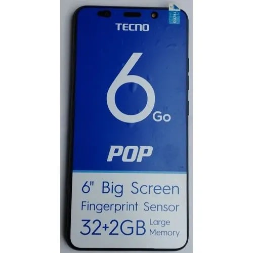 Pop 6 Go-(be6)-6" Big Screen-32GB/2GB RAM -5mp/5mp-4000mah-fingerprint-Grey