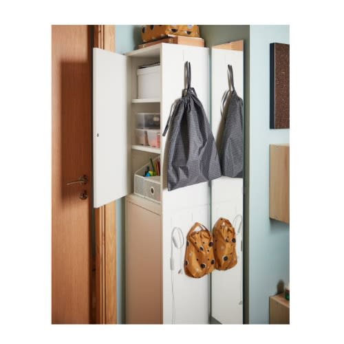 Rensare Bag 30x40 Cm - 8 L   -  Check Pattern -  Black