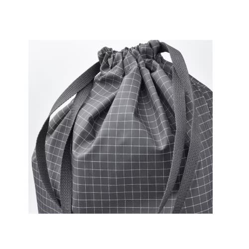 Rensare Bag 30x40 Cm - 8 L   -  Check Pattern -  Black