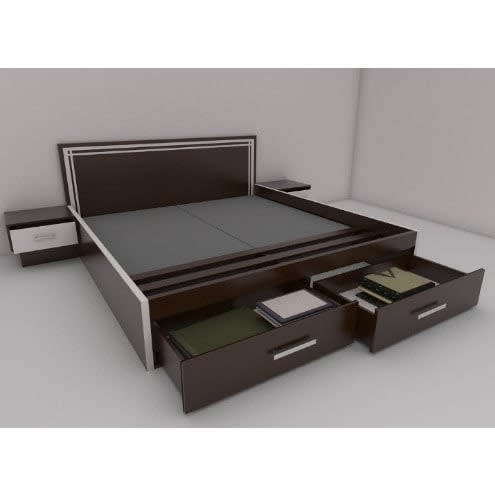 J Best  Bedframe With Storage & Night Stands- 6ft X 6ft