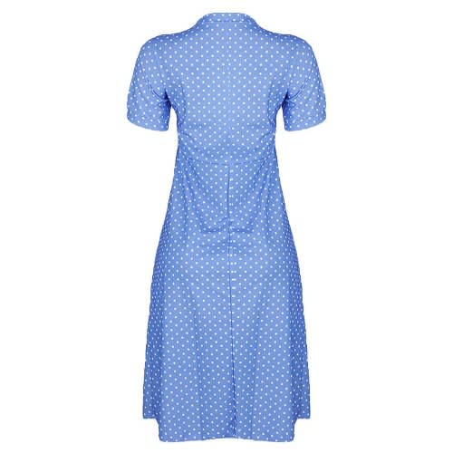 Dotted Dress-Blue