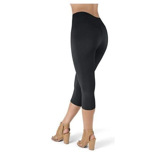Fashion Front Three Quarter Leggings - Black