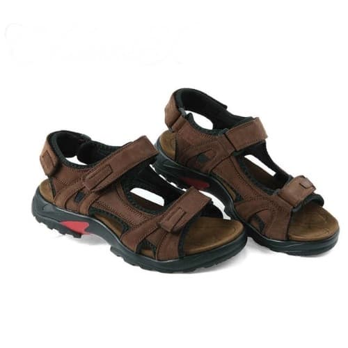 Genuine Leather Rugged Treckers Sandals - Brown