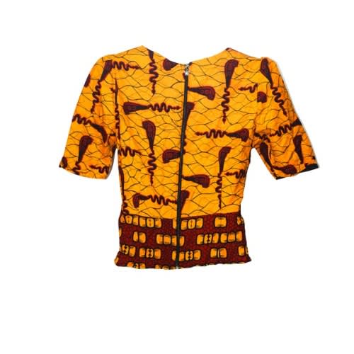 Mixed Pattern Ankara Top