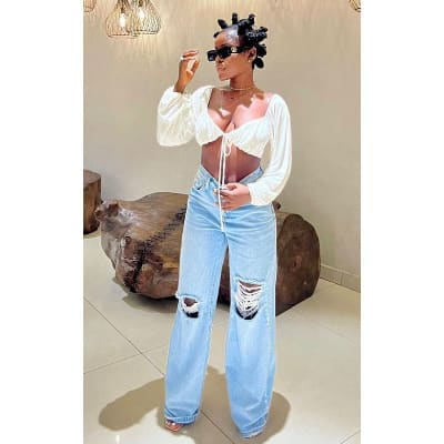 Tally Crop Top - White