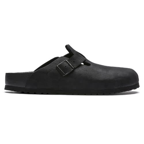 Unisex All Black Pimple Leather Birkenstock Mule