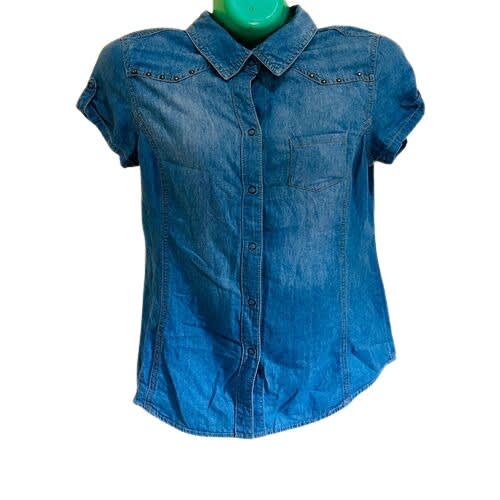 Short Sleeved Denim Shirt