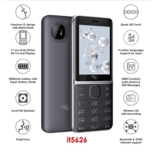 It5626 - Triple Sim- 2500mAh - Black