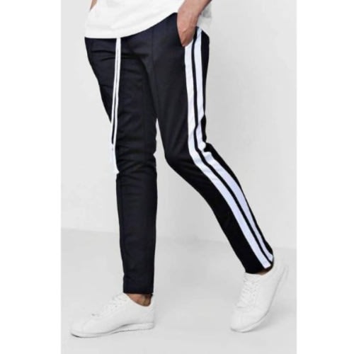 Stripe  Jogger - Black