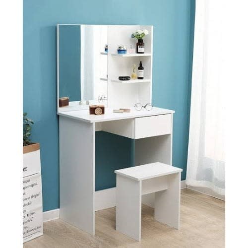 J Best  Dresser With Mirror And Storage Racks