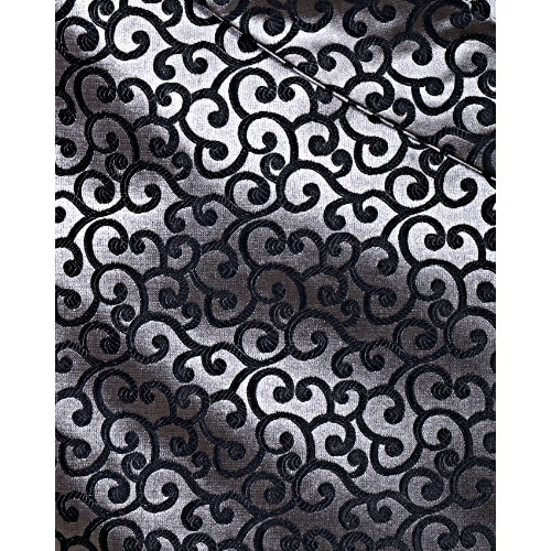 Wrap Around Patterned Waistcoat With Lapel- Grey&Black - MWC-2820