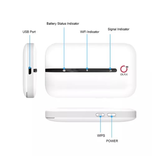 Olax 4g + Lte Mobile Wi-fi Router