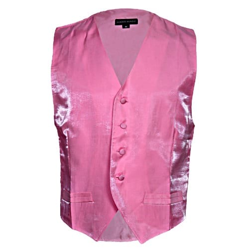 Premium Plain Waistcoat - Pink - MWC-1430