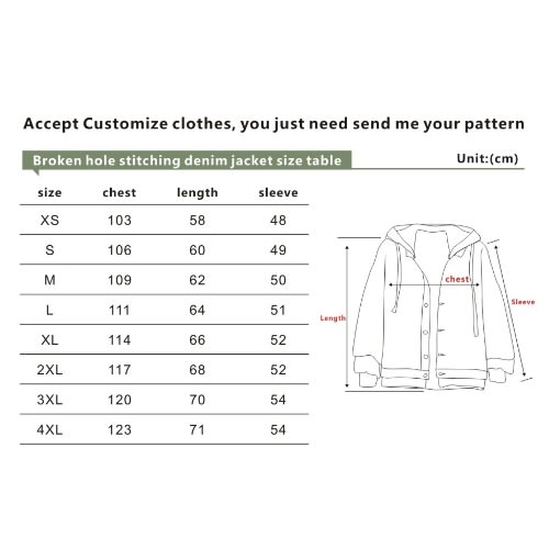 Men's Denim Jacket With Hoodie