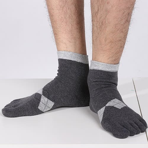 Five Toe Running Butterfly Style Socks - Grey