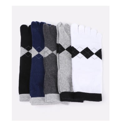 Five Toe Running Butterfly Style Socks - Grey