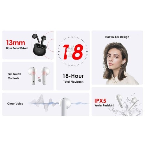 T1 Neo True Wireless Stereo Earbuds With Touch Controls