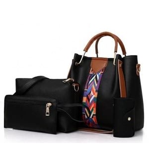 Ladies Handbags Set - 4 In 1 - Black
