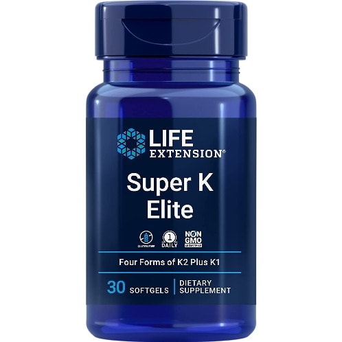 Super K Elite – Complete Vitamin K Formula For Healthy Bones & Arteries - 30 Softgels