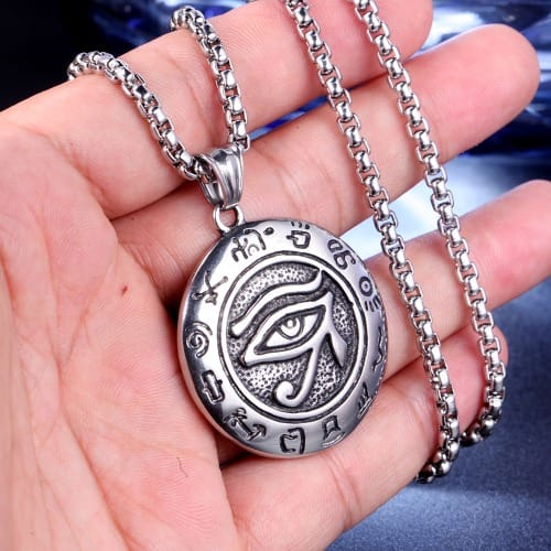 Egyptian Illuminati All Seeing Eye Necklace