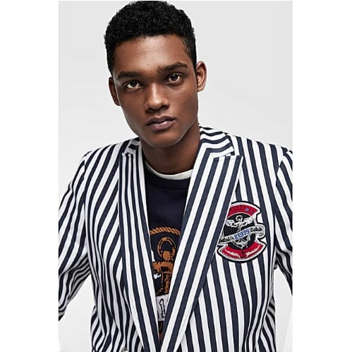 Men's Striped Trendy Blazer