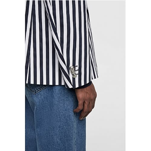 Men's Striped Trendy Blazer