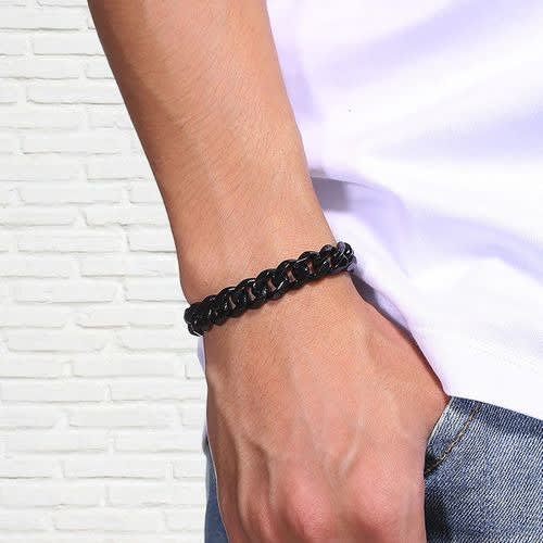 Men's Cuban Bracelet - Black