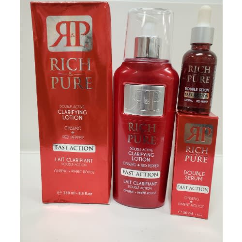 Rich & Pure Double Action Clarifying Body Lotion 400ml & Serum 30ml