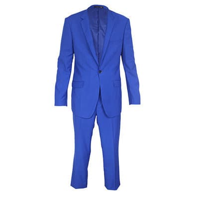 Men's Smart Fitted Suit - Royal Blue