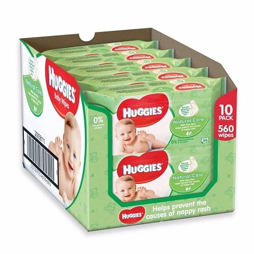 Natural Care Baby Wipes - 10 x 64 Pack