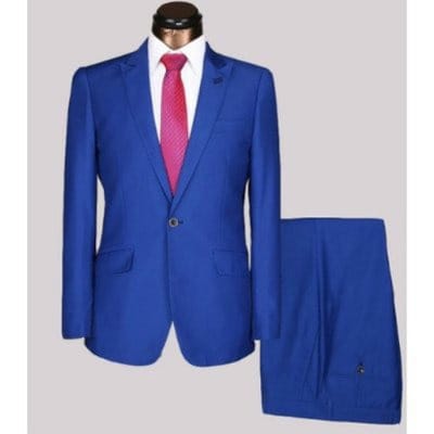 Slim Fit Suit - Royal Blue
