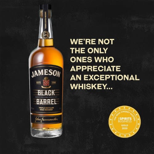 Black Barrel Irish Whiskey Glasses Gift Set - 70 Cl