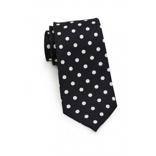 Men's Dotted Long Ties  - Royal Blue/Wine / Black -Set Of 3